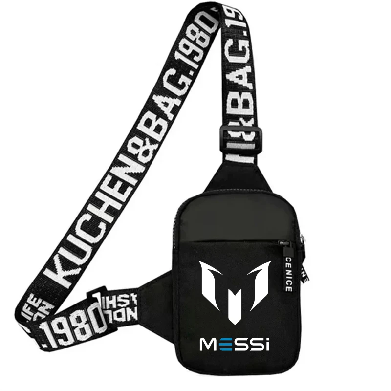 Football Superstar Messi Sport Chest Bag Men Small Mobile Phone Messenger Bags Boys Waist Bags Multi-Function Carry-on Bag Gift