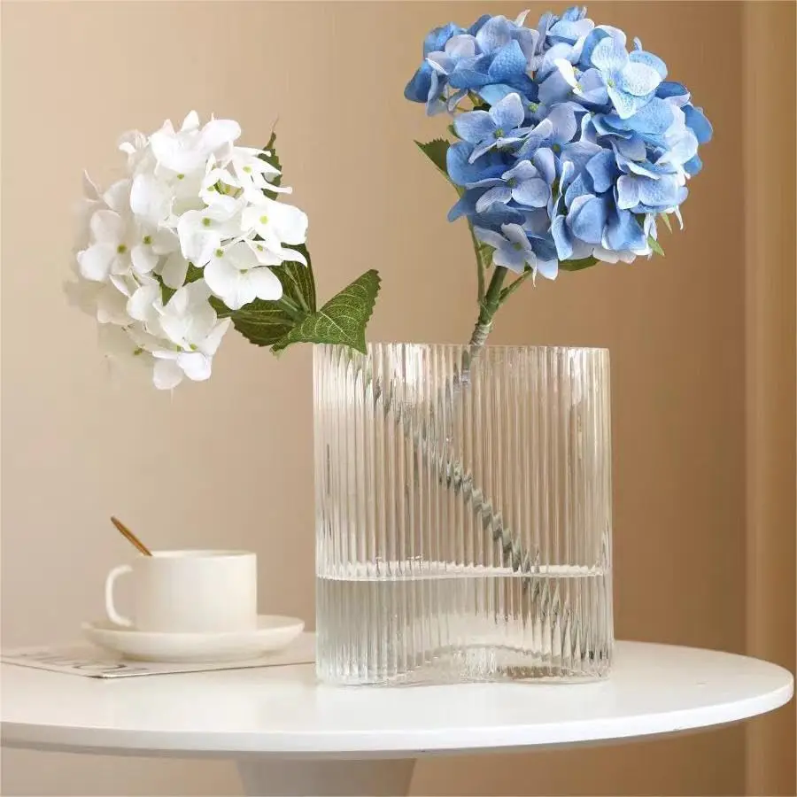 3 шт. искусственные гортензии, искусственные цветы для украшения свадебной вечеринки, дня рождения, украшения для сада и балкона