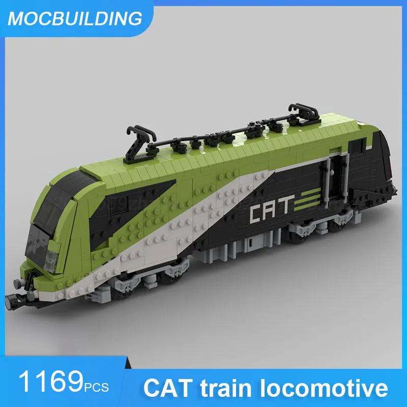 MOC Building Blocks City Airport Train & 60337 Diesel Cargo Locomotive Model DIY Assemble Bricks Transportation Xmas Toys Gifts