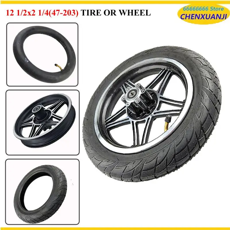 12 1/2x2 1/4 47-203 Tires & Inner Tube Fits Electric Bicycle, baby Carrier, Folding Electric Bicycle 12 inch Tyres
