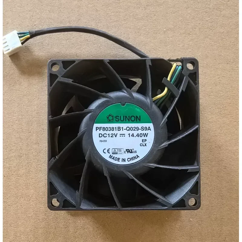 for SUNON PF80381B1-Q029-S9A 80x38mm DC Cooling Fan High Airflow Industrial Blower for Construction Equipment Heat