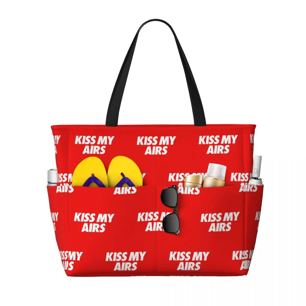 Kiss My Airs 50x80 Beach Tote Bag Sport Gym Yoga Duffle Large Tote Bag Women Travel Bag Fitness bag