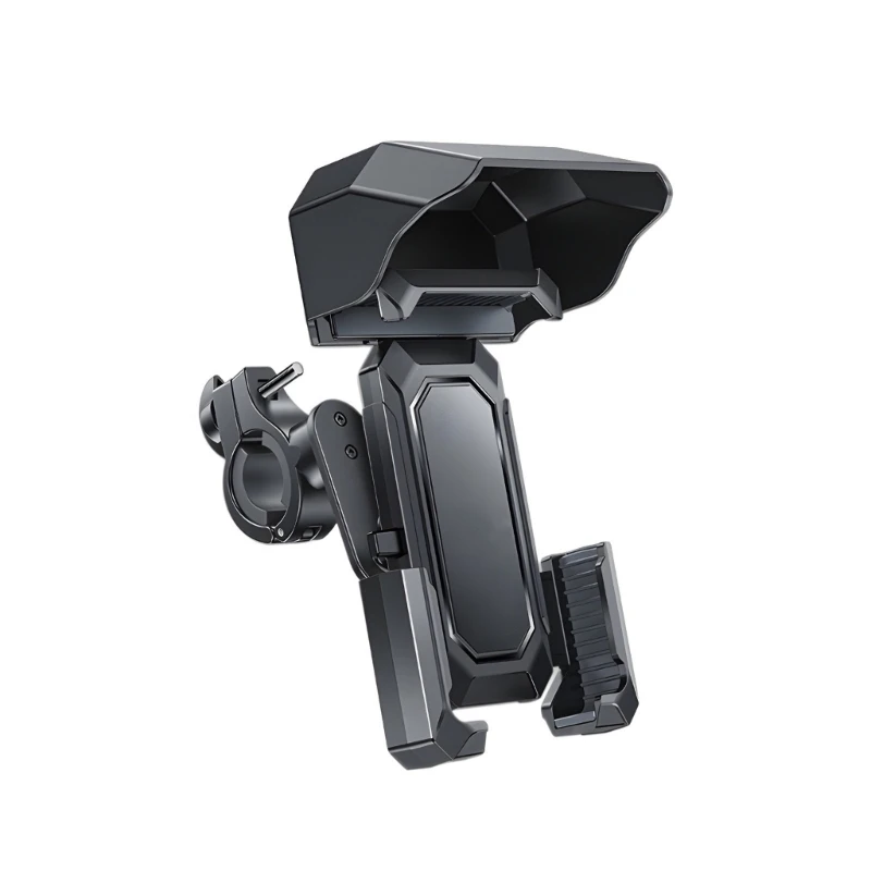 

Motorcycle Phone Holder with Waterproof Sunshade Motorcycle Phone Mount Handlebar Cellphone Holder Rainproof H8WD