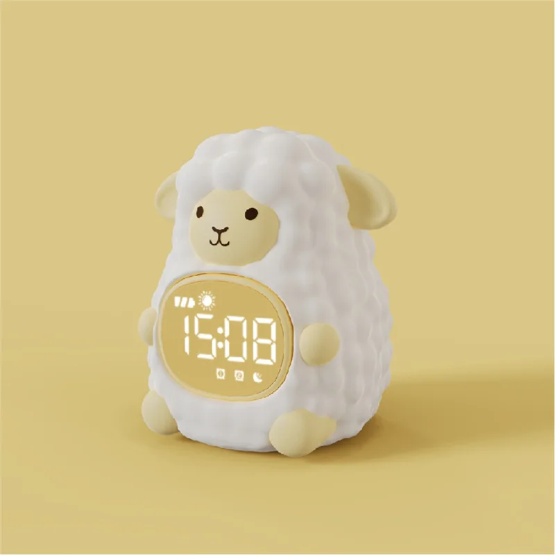 GO-Multi-Function Student Snooze Alarm Smart Wake-Up Bedside Alarm Cute Alarm Dinosaur