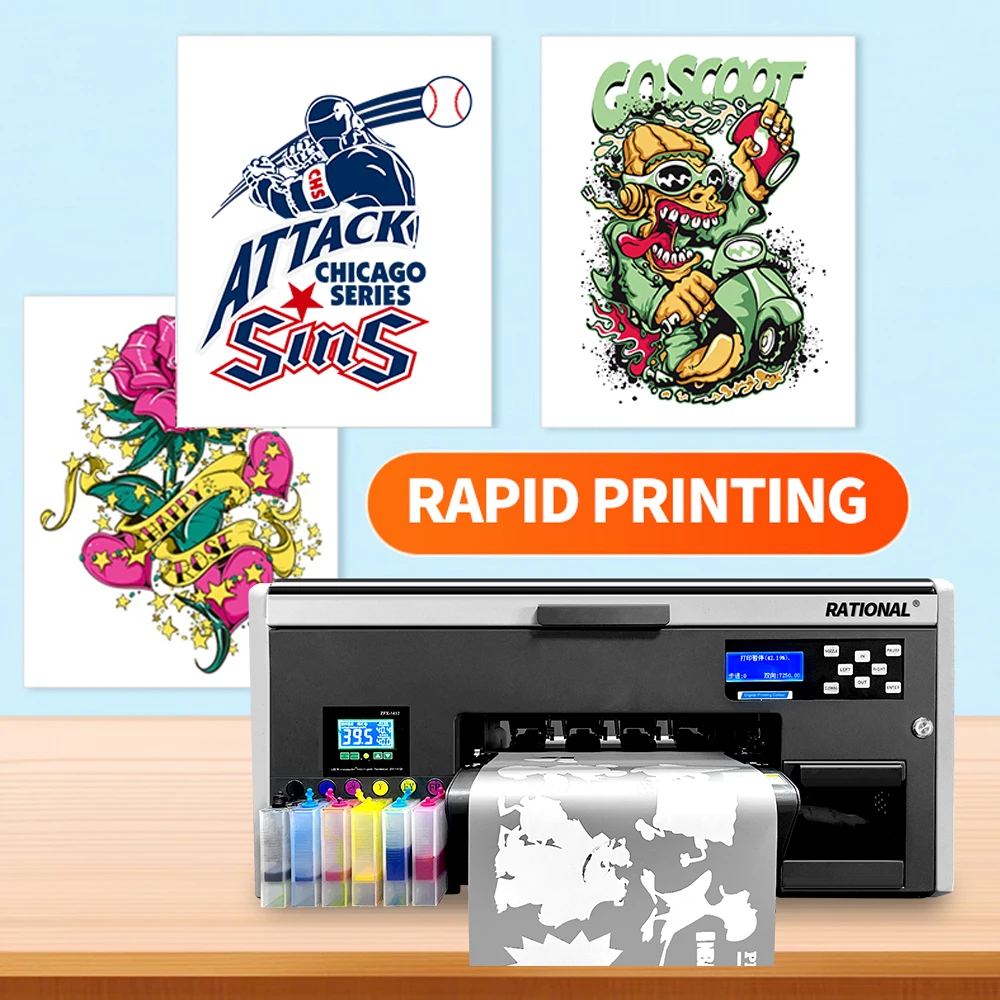 XP600 DTF طابعة 30 سنتيمتر لفة الحيوانات الأليفة فيلم نقل مسحوق فرن رأس الطابعة XP600 النسيج تي شيرت Impresora Dtf طابعة A3