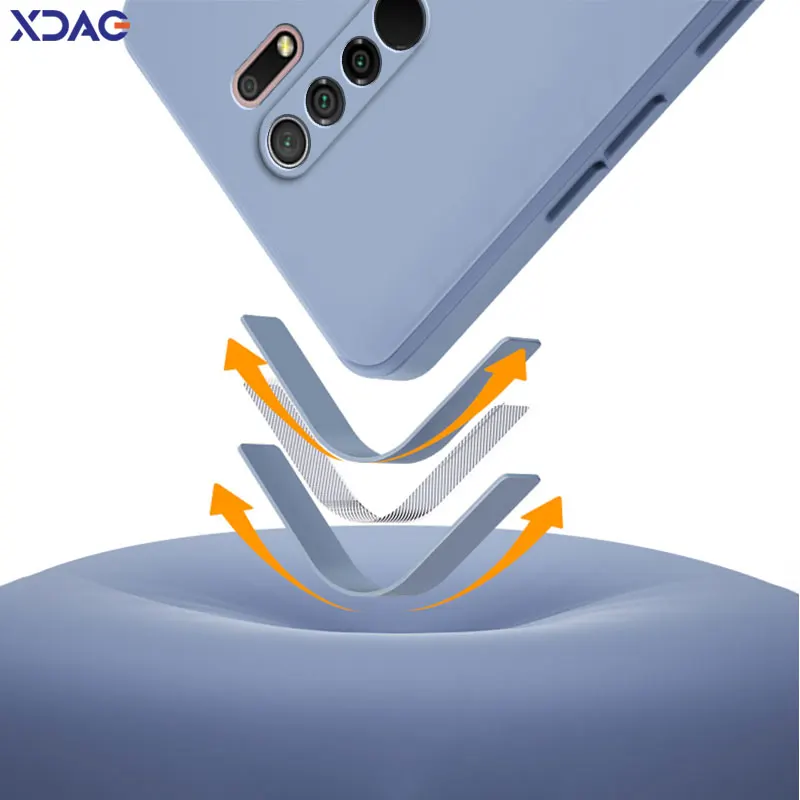 Square Liquid Phone Cover for Xiaomi Redmi 9 9A 9C 9i 9T 9AT Activ Power Prime Sport NFC India Redmi9 Soft Shockproof Candy Case