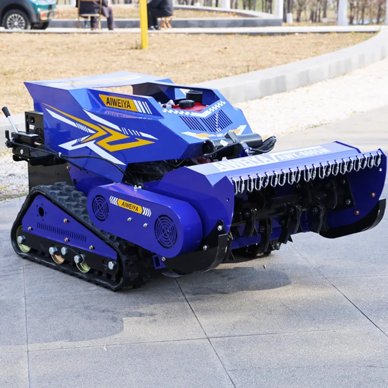 Customized Best Forestry Mulcher Crawler Mower 800mm 1000mm Mm Remote Control Rc Flail Brush Mower for Slope