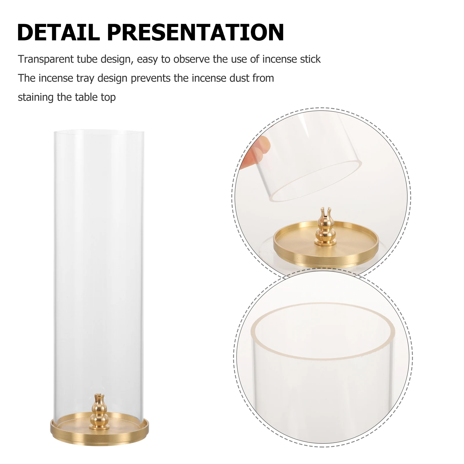 

1 Set Incense Stick Holder Retro Style Sturdy Odorless Desktop Ornament Home Decoration Gift For Wedding