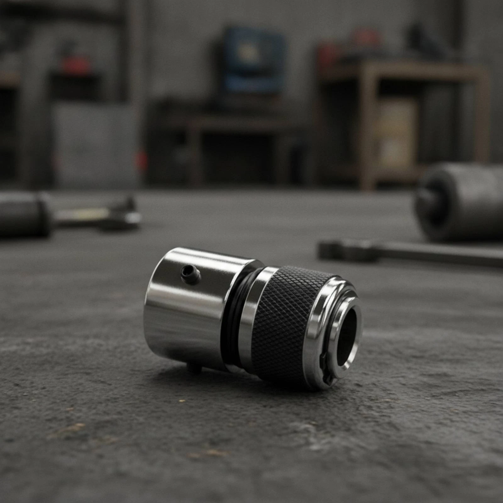Air Tool Coupler with Locking Screw Push-Fit Self-Lock Quick Connector Self-Locking Connector Leak-Proof Fitting Non-Rusting