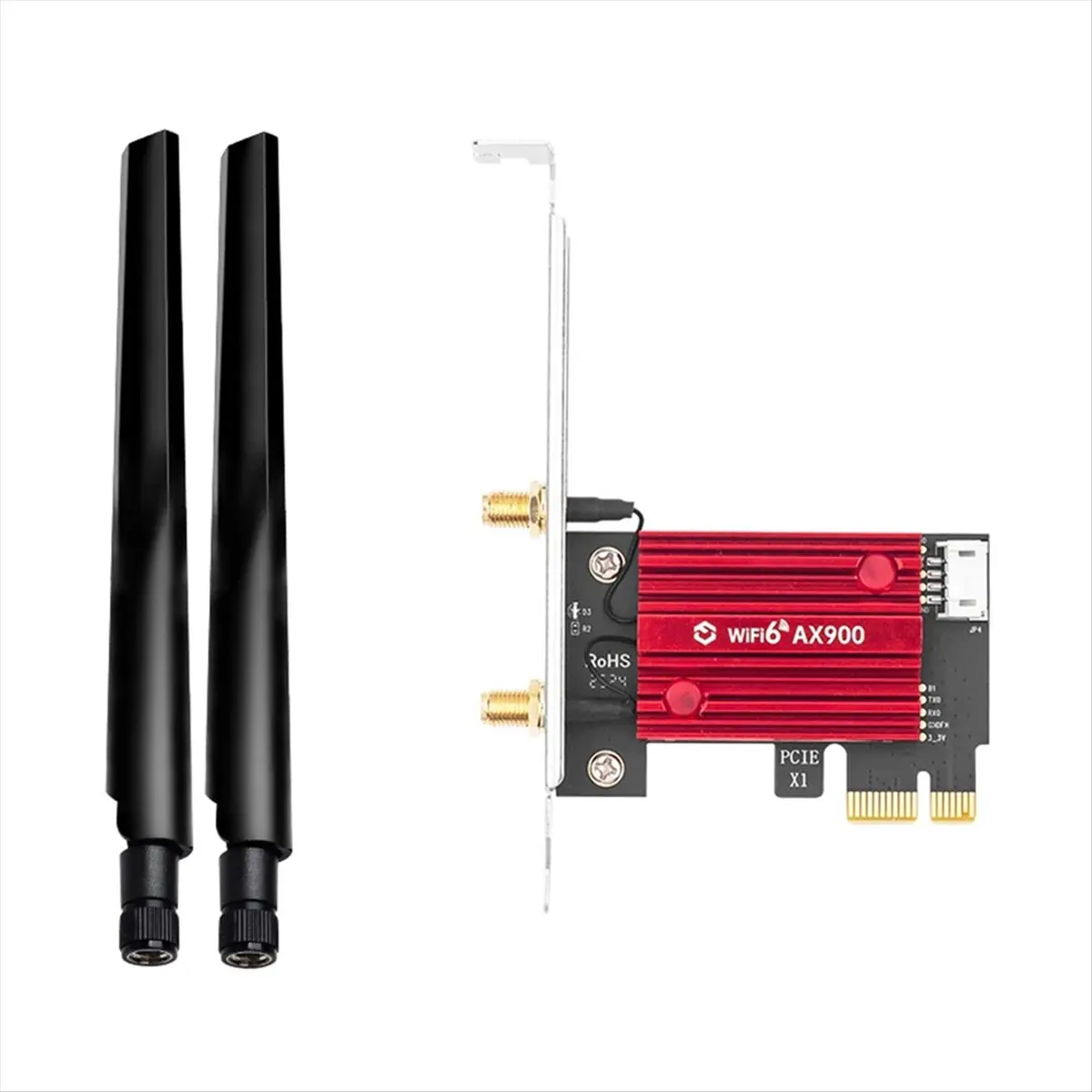 DT81 WiFi 6 PCIe AX900 Network Card Bluetooth 5.4 Dual-Band 2.4G/5.8GHz External Antennas Gaming/PC Adapter for Win10/11