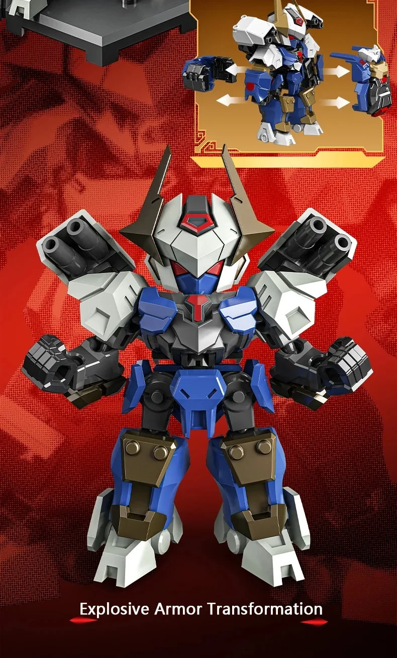 SEMBO BLOCK Sun Wukong Beweglicher Mecha-Bausatz, MOC-Actionfigur-Modell, Bausteine, Blindbox-Spielzeug, Weihnachtsgeschenke – Detail 10