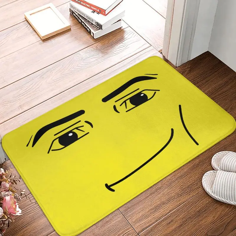 Custom Anime Robot Robloxs Face Doormat Anti-Slip Entrance Bath Kitchen Floor Door Mats Living Room Rug Carpet Footpad