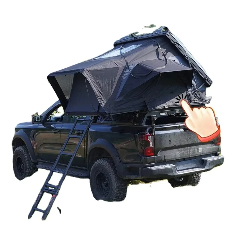 ENJOIN OD03-009 Four-Season 2-3 Person Camouflage Hard Shell Roof Top Tent 300G Polyester Cotton Quick Open Waterproof For