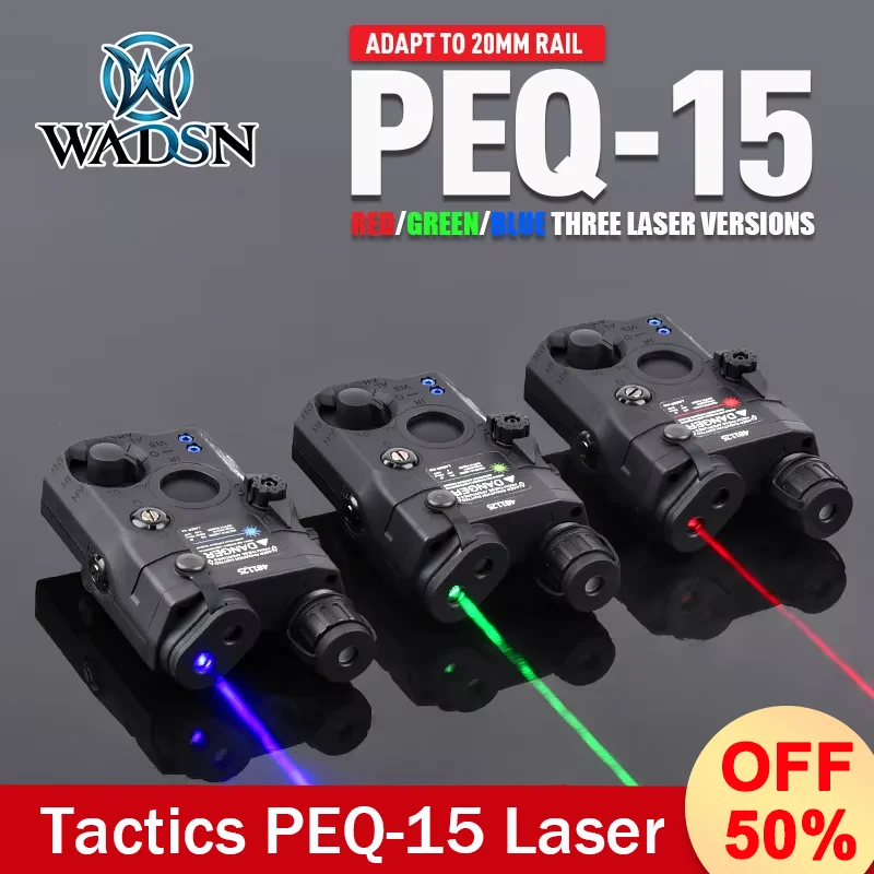 Tactical AN PEQ-15 Red Dot indicator Whitelight Flashlight IR Green Blue Laser Weapon Sight Airsoft NGAL DBAL A2 Fit 20mm Rail