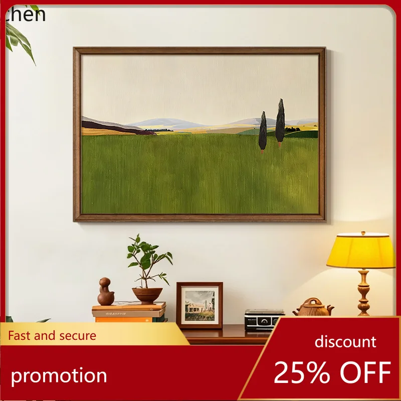 

Современная французская ретро-картина для гостиной из массива дерева, декоративное панно в скандинавском стиле для ресторана, настенное панно с пейзажем для прихожей.