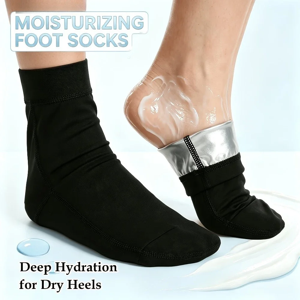 Moisturizing Gloves and Socks Set Spa Hand Foot Care for Dry Cracked Hands Heels Overnight Moisturizing Gloves Socks Women Men
