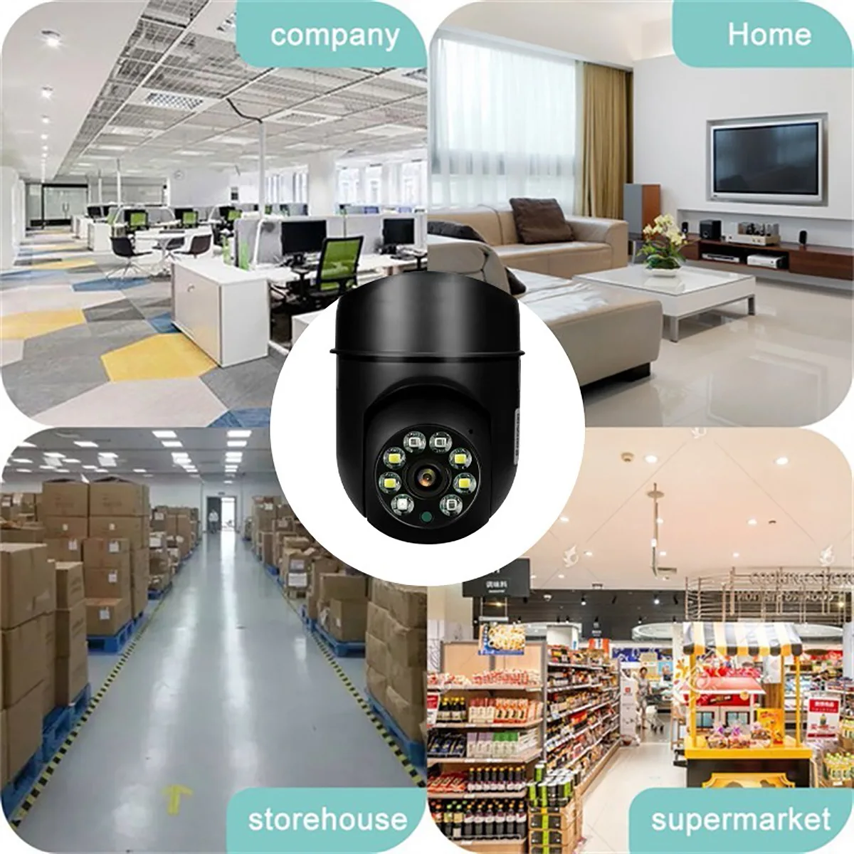 

2MP 1080P E27 Lamp Head Socket Wireless PTZ IP Dome Camera Full Color AI Humanoid Detection Security CCTV Baby Monitor