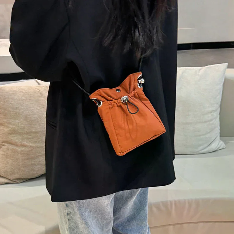 

Нейлоновая сумка-кроссбоди, мягкий мини-кошелек для телефона, многофункциональная квадратная сумка через плечо, холщовая сумочка