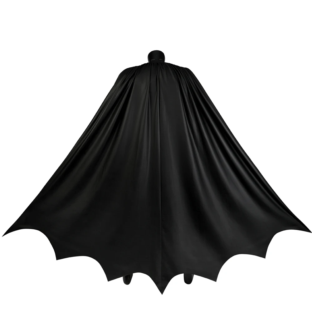 Carnevale Halloween supereroe Cosplay Bruce Wayne mantello nero mantello pipistrello in ecopelle grande copertura
