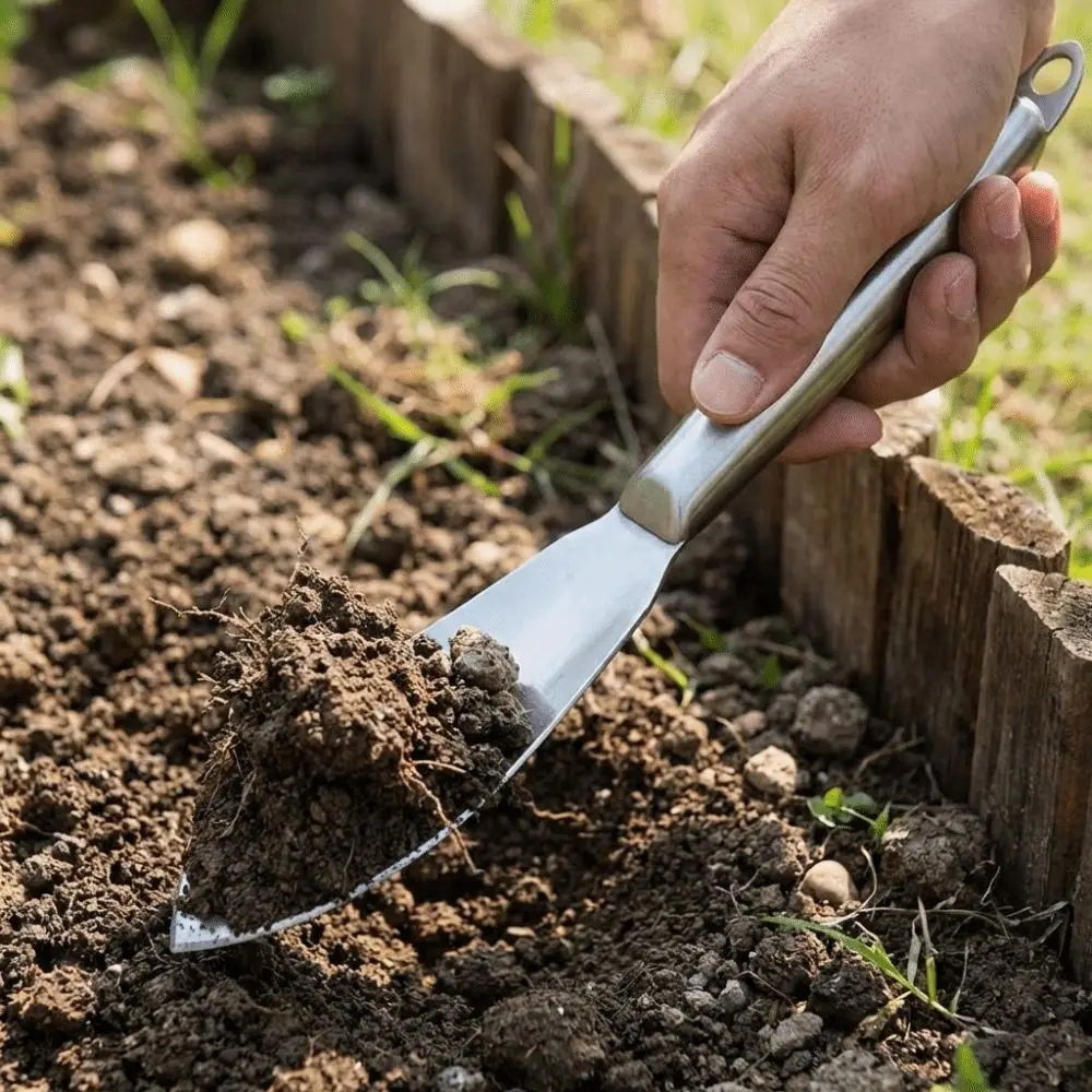 

Утолщенная лопатка из нержавеющей стали, антикоррозийный инструмент для пересадки, садовая лопатка с отверстием для подвешивания, экономящая силы лопатка для посадки