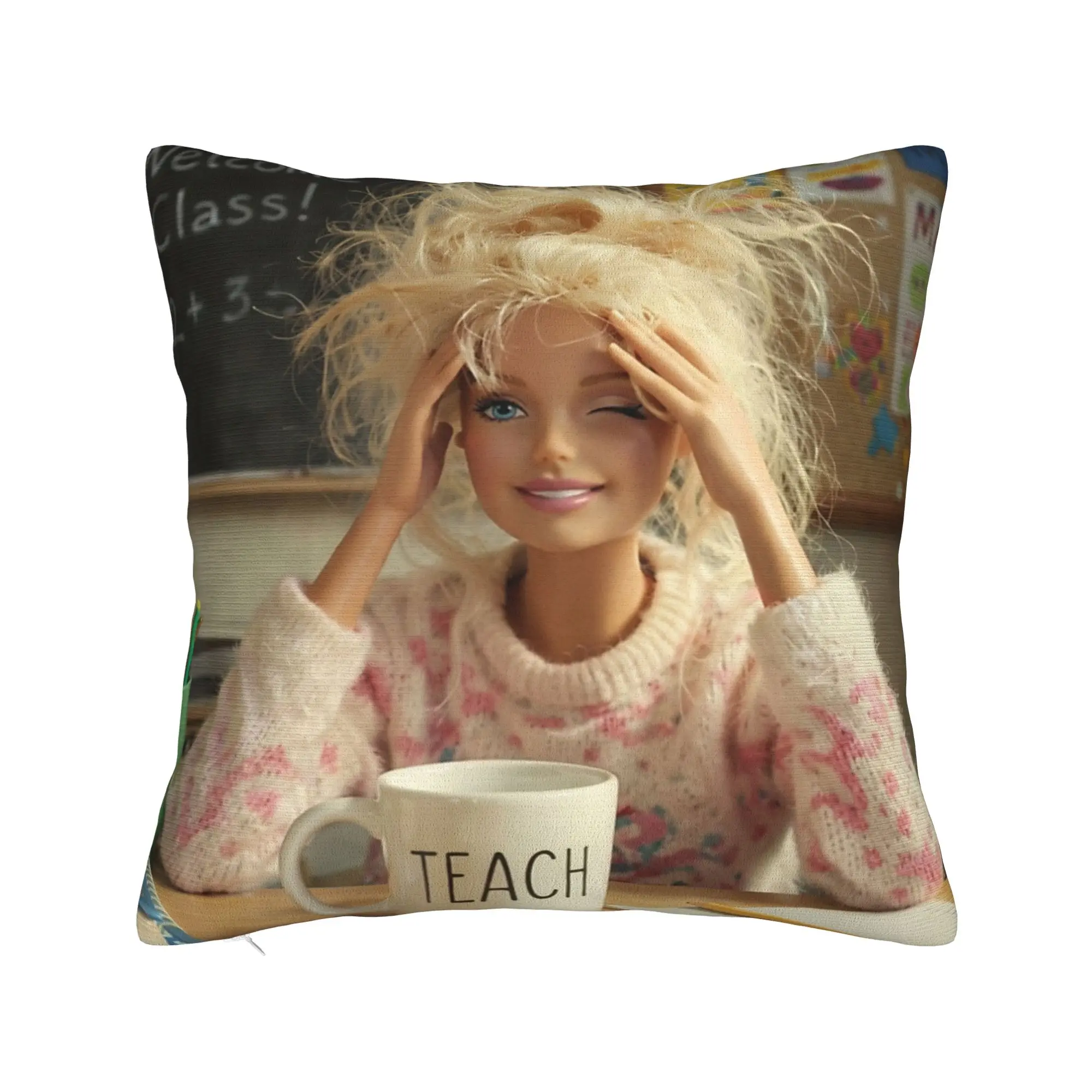 Made It to May Teacher Girls Meme Last Day of School Pillow Cover  Fashion Pillow Case For Sofa Home Decor Square Pillowcases