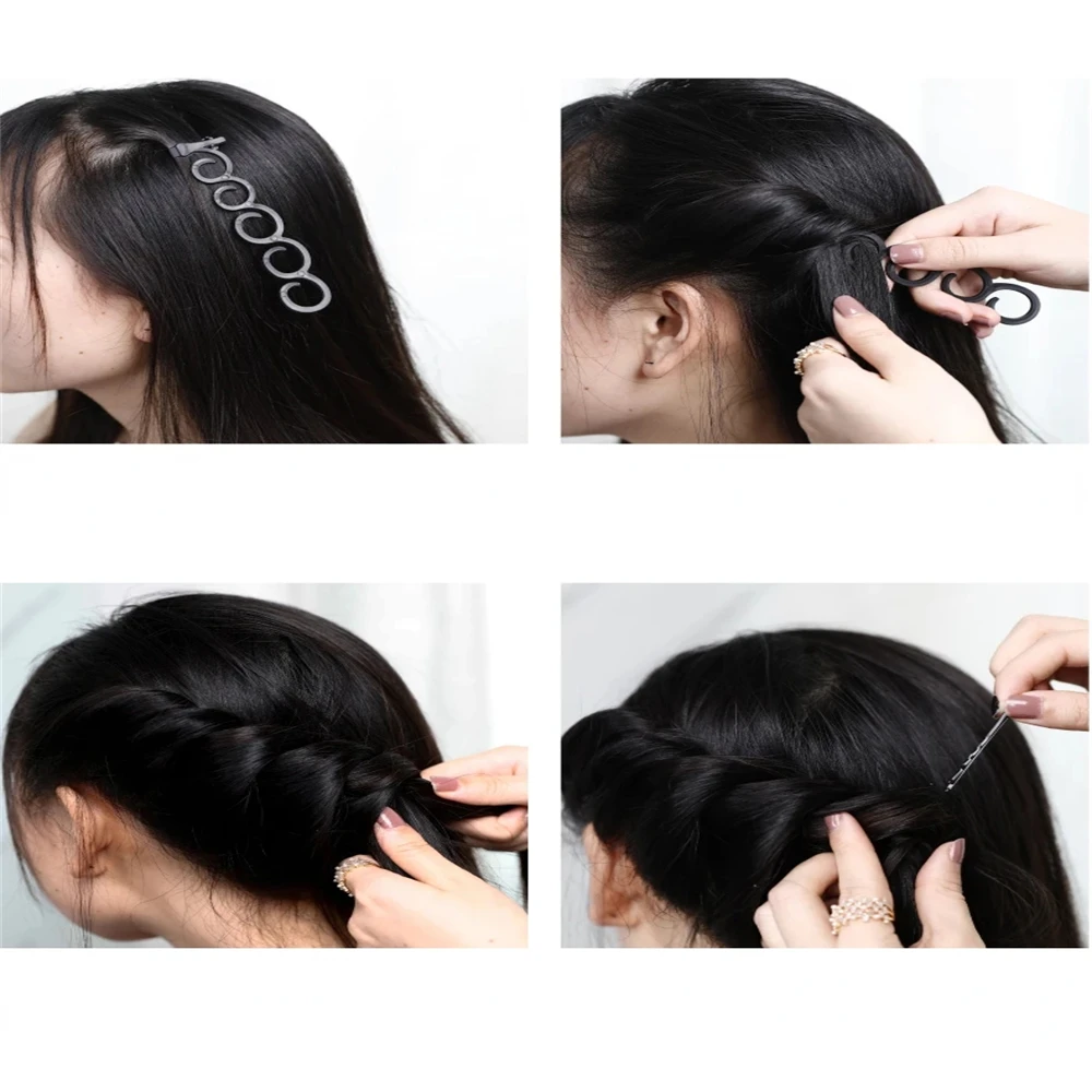 2 قطعة/المجموعة الأزياء الشعر تجديل نسج الأسطوانة تويست التصميم صانع Diy تصفيف الشعر اكسسوارات صالون أداة المنزل استخدام مضفر الشعر
