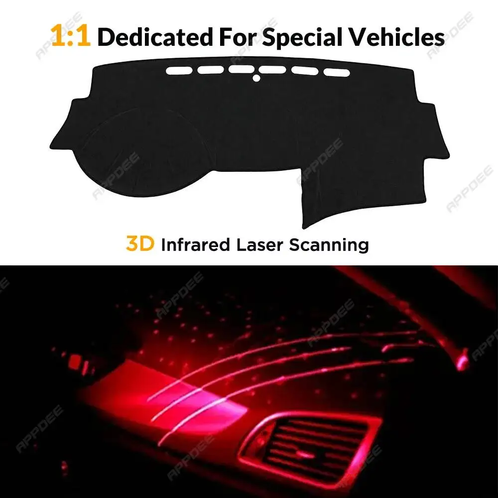 APPDEE For Honda Accord MK7 2003-2007 Car Dashboard Cover Dash Mat Anti-UV Sunshade Non-Slip Carpet Interior Accessories