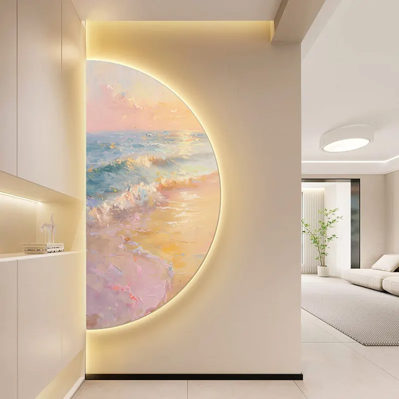 2025 New Entryway Living Room Decorative Wall Lamp Hallway Corridor LED Ambience Art Corner Decor Hanging Painting