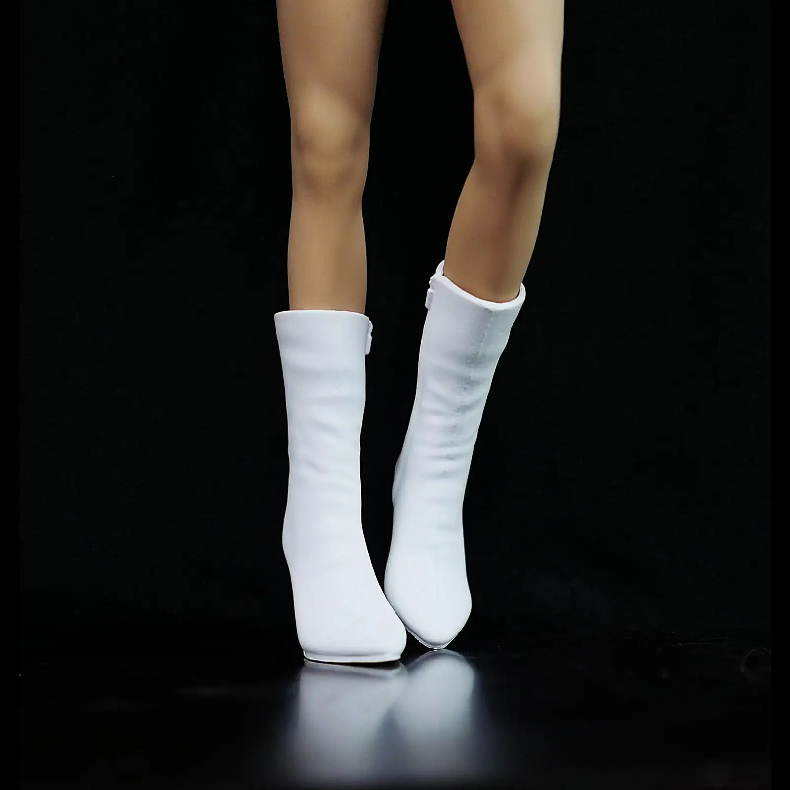 Botas altas para mujer 1:6, informales, elegantes, zapatos para muñeca, botas con punta puntiaguda, calzado para figura de acción femenina de 12 pulgadas, cuerpo de juguete de vestir DIY