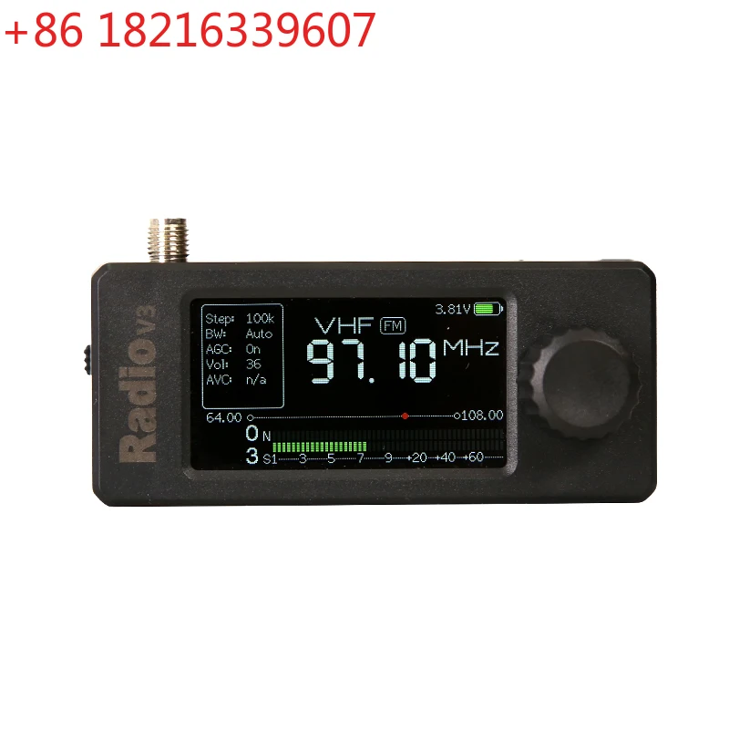 

Мини-радиоприемник V3 SI4732, карманный радиоприемник, LSB USB AM FM, ESP32-S3, вседиапазонный радиоприемник, усилитель для наушников Hi-Z, корпус из ABS-пластика