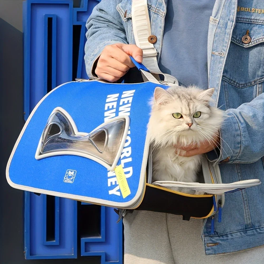 

Рюкзак-переноска для маленьких собак и кошек с дышащей сеткой, безопасная сумка-переноска для путешествий