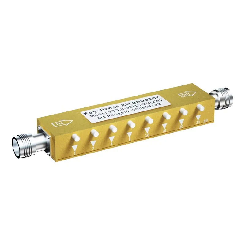 N-type Button adjustable attenuator 0-30/60/90dB DC-/3/4GHz RF variable attenuator 1dB step 2W5W10W key-press signal attenuator