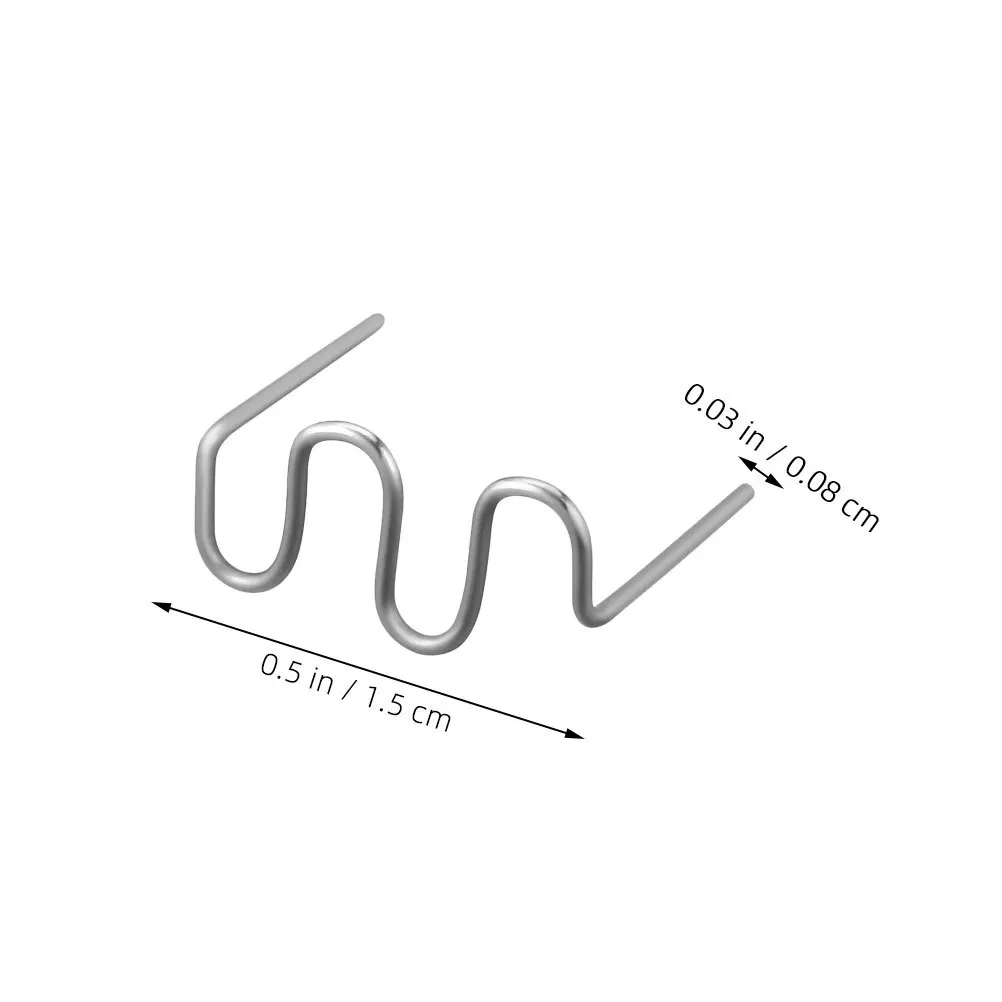 100 قطعة إصلاح البلاستيك للسيارات ستابلز موجة على شكل 0.8 مللي متر دبابيس ساخنة سيارة الوفير إصلاح ماكينة لحام البلاستك أداة