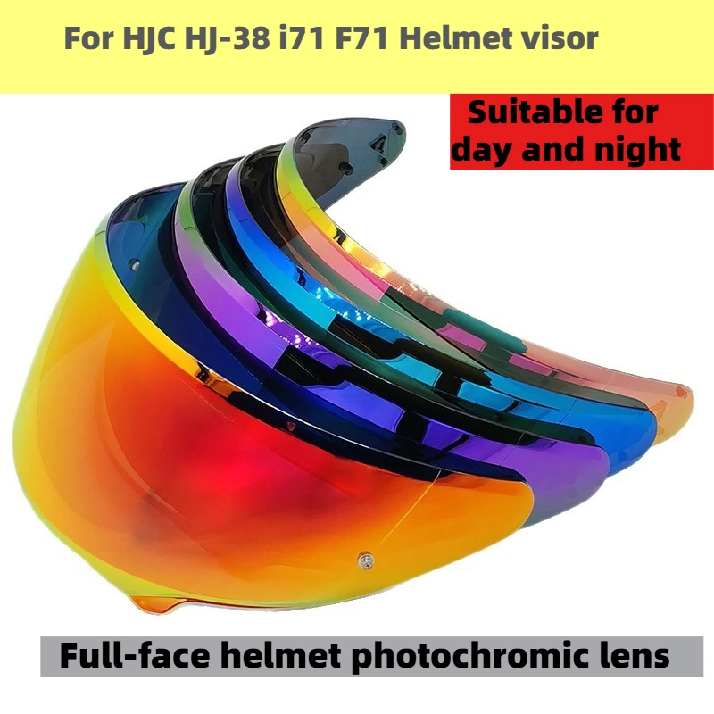 For HJC HJ-38 i71 F71 Specialized Helmet Replacement Lens Anti-Glare Impact Resistant Motorcycle Riding Visor