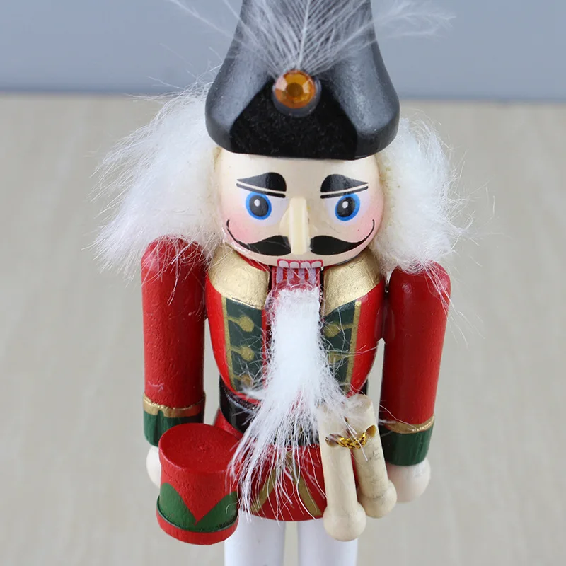 New 13cm The New Classic Red Nutcracker Puppet Pendant 4 Piece /Set Christmas Gift Humanoid Toy Playful  Ht116