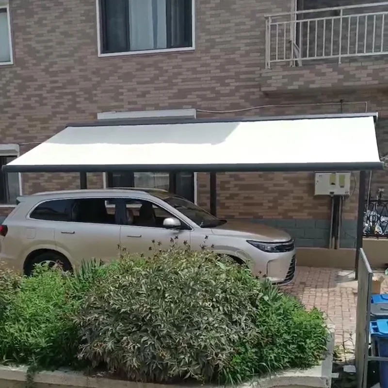 4x2m 4x2.5m 4x3m 4x3.5m 5x3m 5x3.5m 5x4m Electric and Hand Crank Outdoor Retractable Arm Awning for Carport