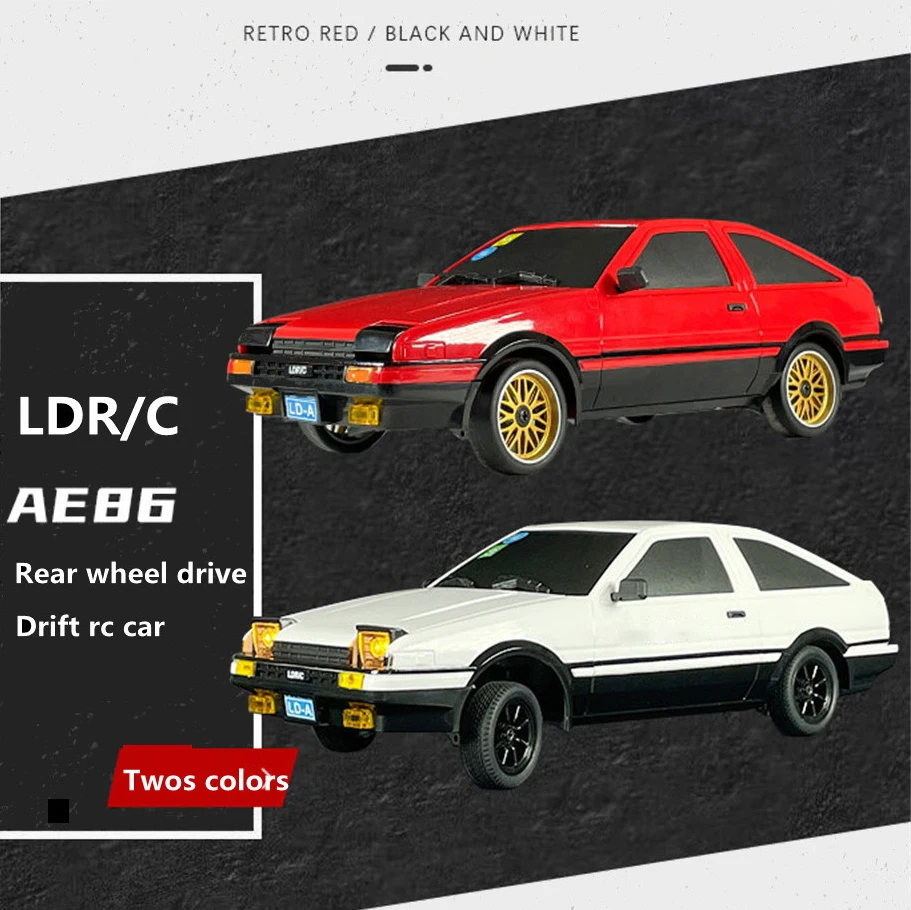 RTR 1/18 RC Drift Racing Car RWD LDRC LD1801 AE86 Wireless Control Vehicle Gyroscope with Light System