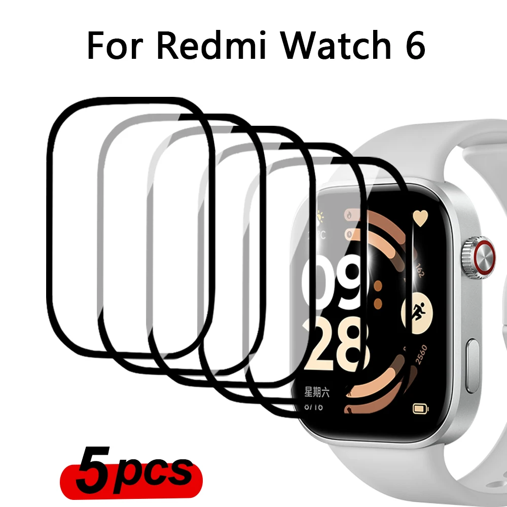 Displayschutzfolie für Xiaomi Redmi Watch 6, gebogene HD-Anti-Kratz-Folie, vollständige Abdeckung, Schutz für Redmi Watch6 Filmzubehör – Detail 10