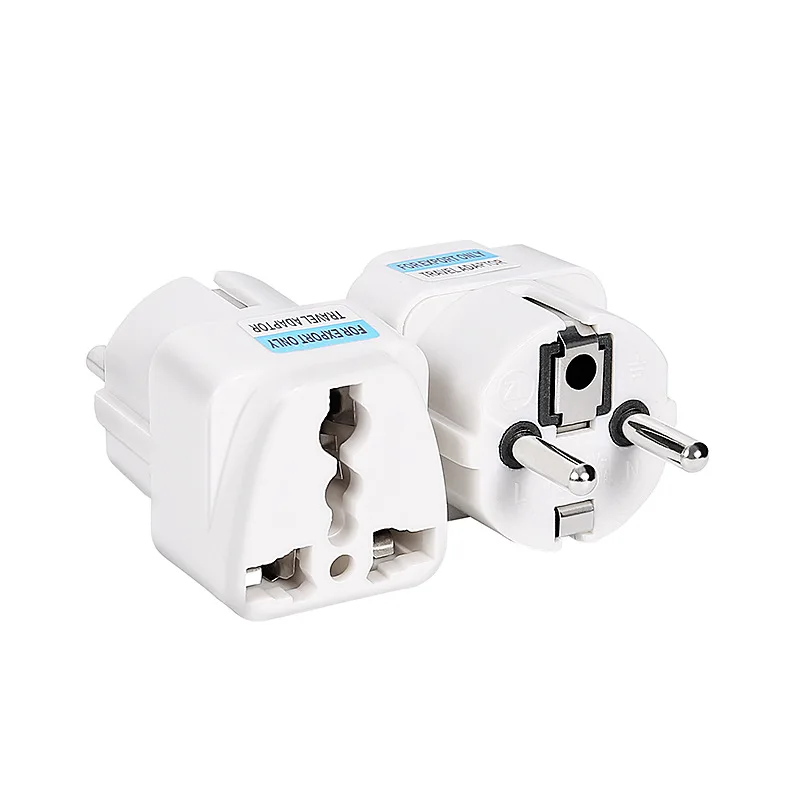 2pcs Upgrade Travel Power Plug AU UK US To EU AC Power Socket Travel Charger Adapter Converter 250V 10A