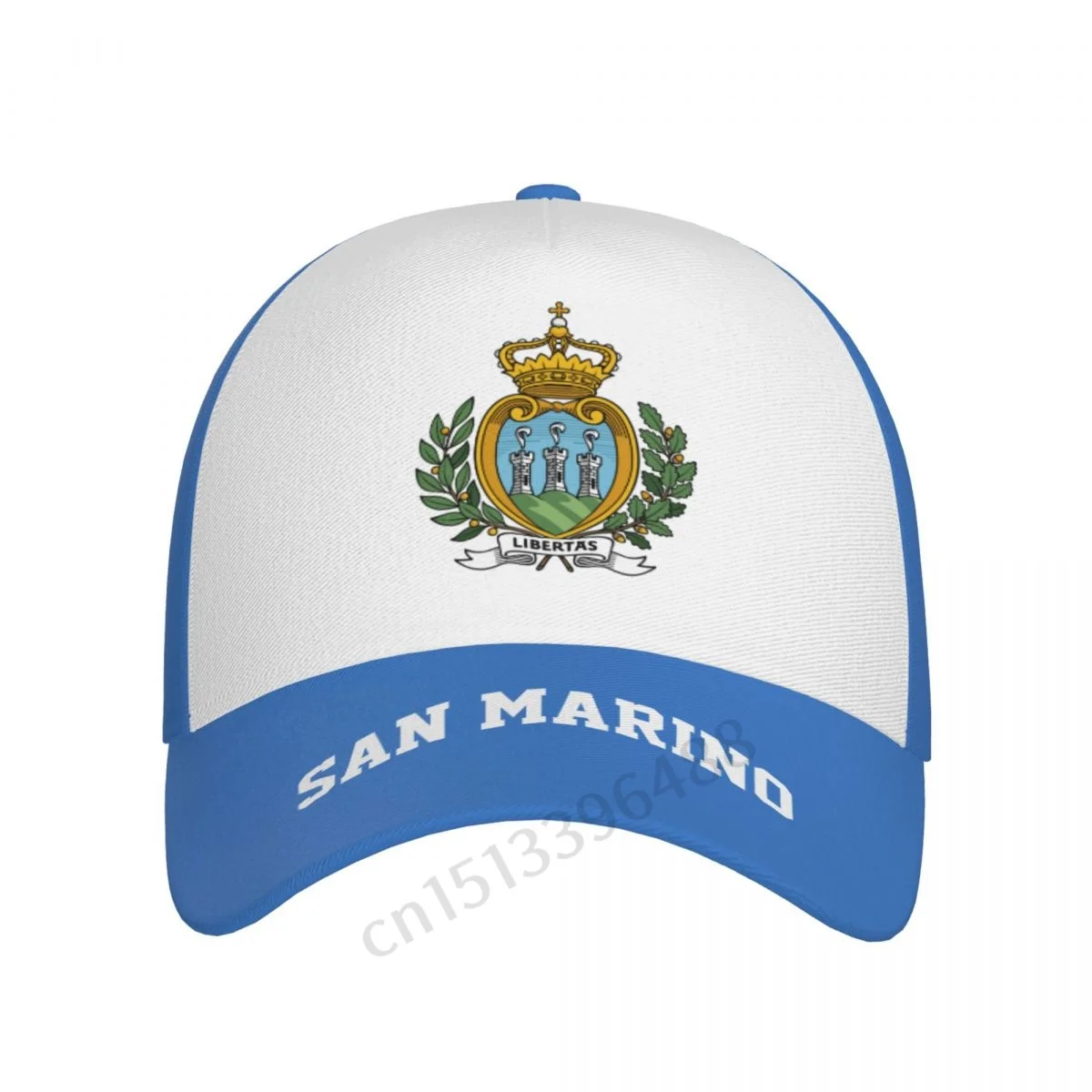 2025 San Marino Flag 3D Soccer Hats Sun Baseball Cap Breathable Adjustable Men Women Outdoor Fishing Hat