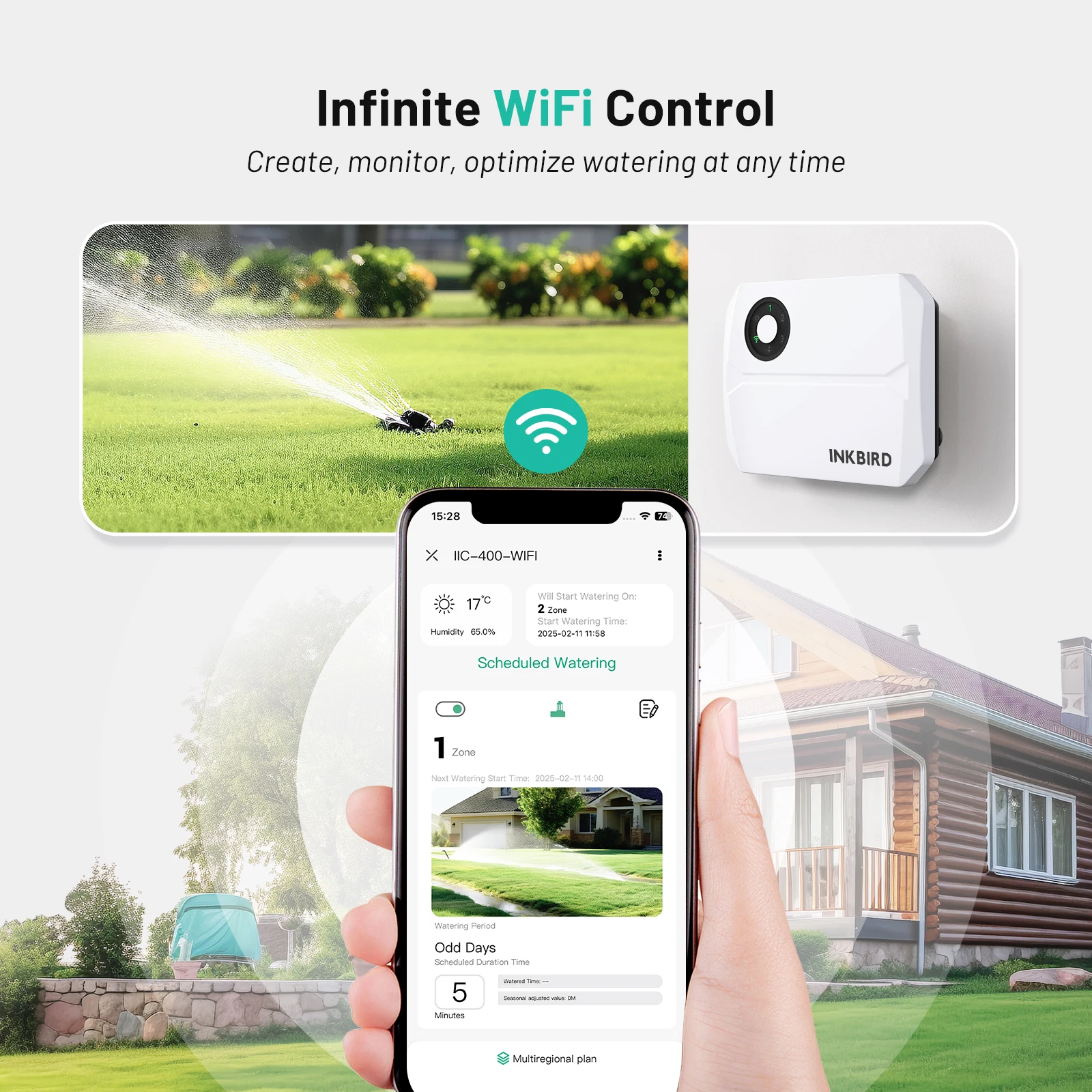 INKBIRD 4/6/8 зон Wi-Fi умный контроллер орошения автоматический ручной полив управление через приложение беспроводной контроллер спринклера EUPlug