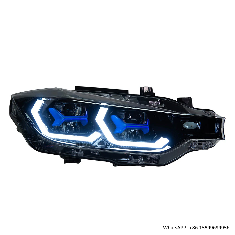 

Brand New LED Headlight & Turn Signal Light Blue Spoon Lens Turn Signals for 12-19 F30 F35
