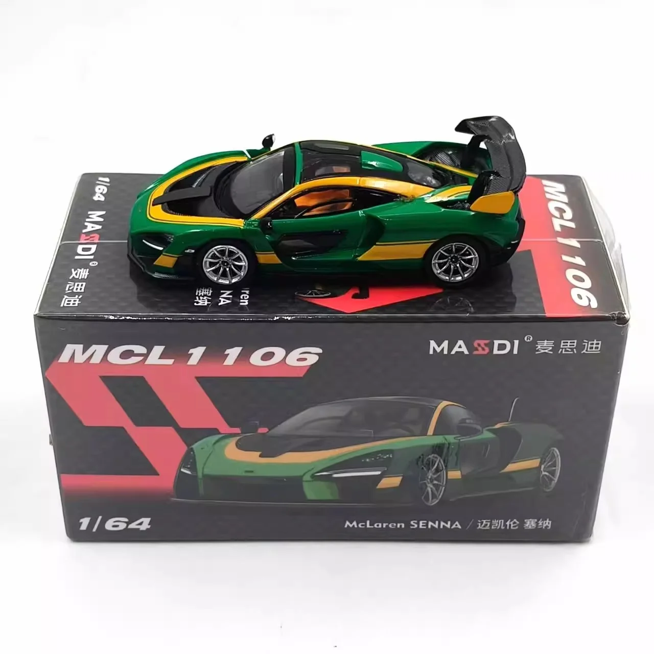 Модель MASSDI 1:64 Модель автомобиля из сплава Senna Supercar