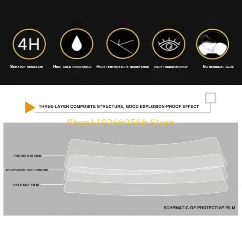 

242A 2pc Dashboard Screen Protector for ADV350 Clear Cluster Display Film Motorcycle Instrument Scratch Protection Film