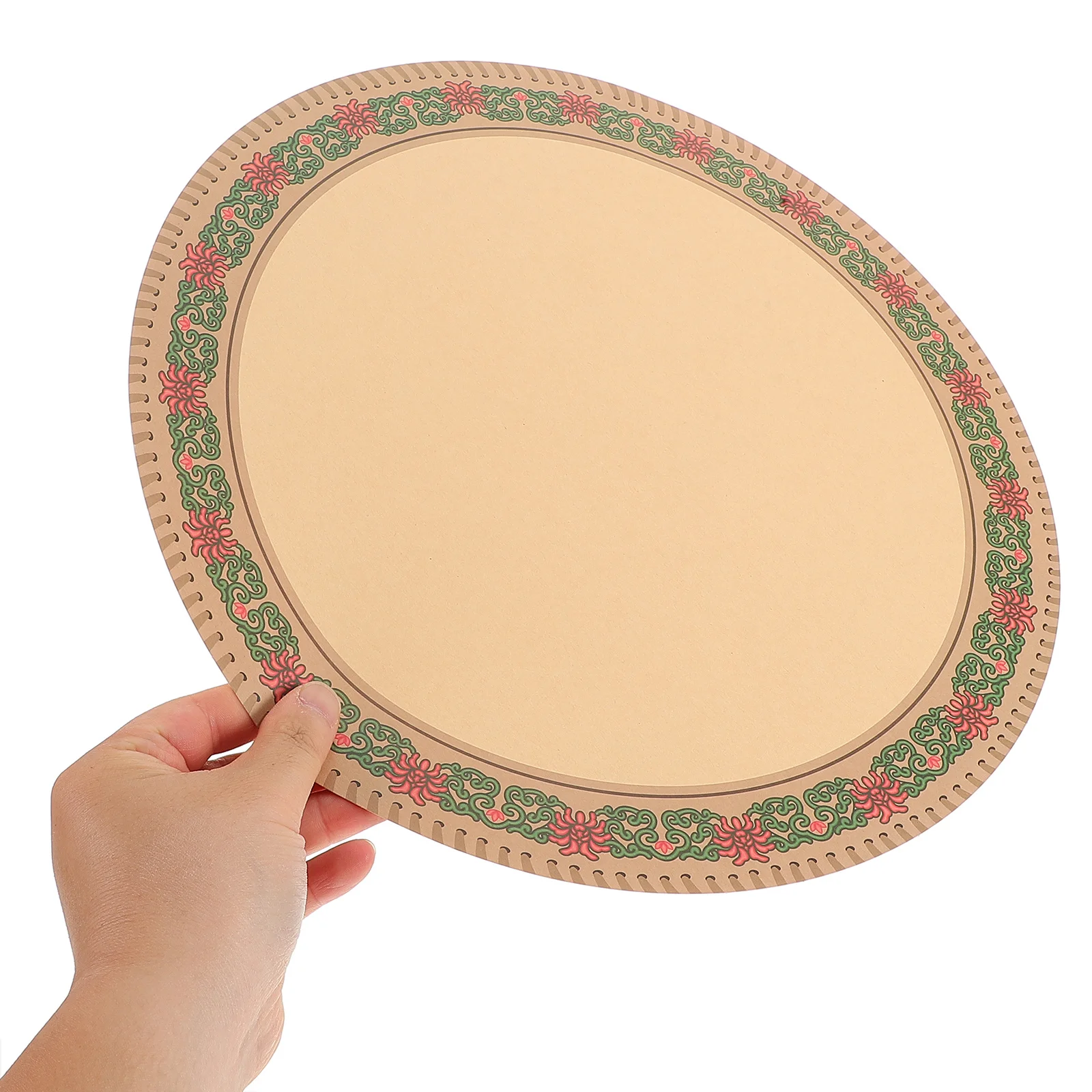 أوراق رسم فنية دائرية عرقية 20 وحدة ورق ألوان مائية للحدود المزخرفة لمشاريع الرسم المدرسية في الاستوديو #3