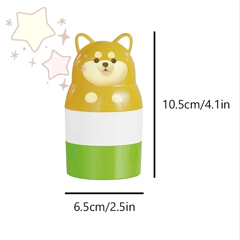 Bear Animal Shape Sunscreen Roller Applicator Refillable Stitching Isolation Lotion Cream Bottles Tool