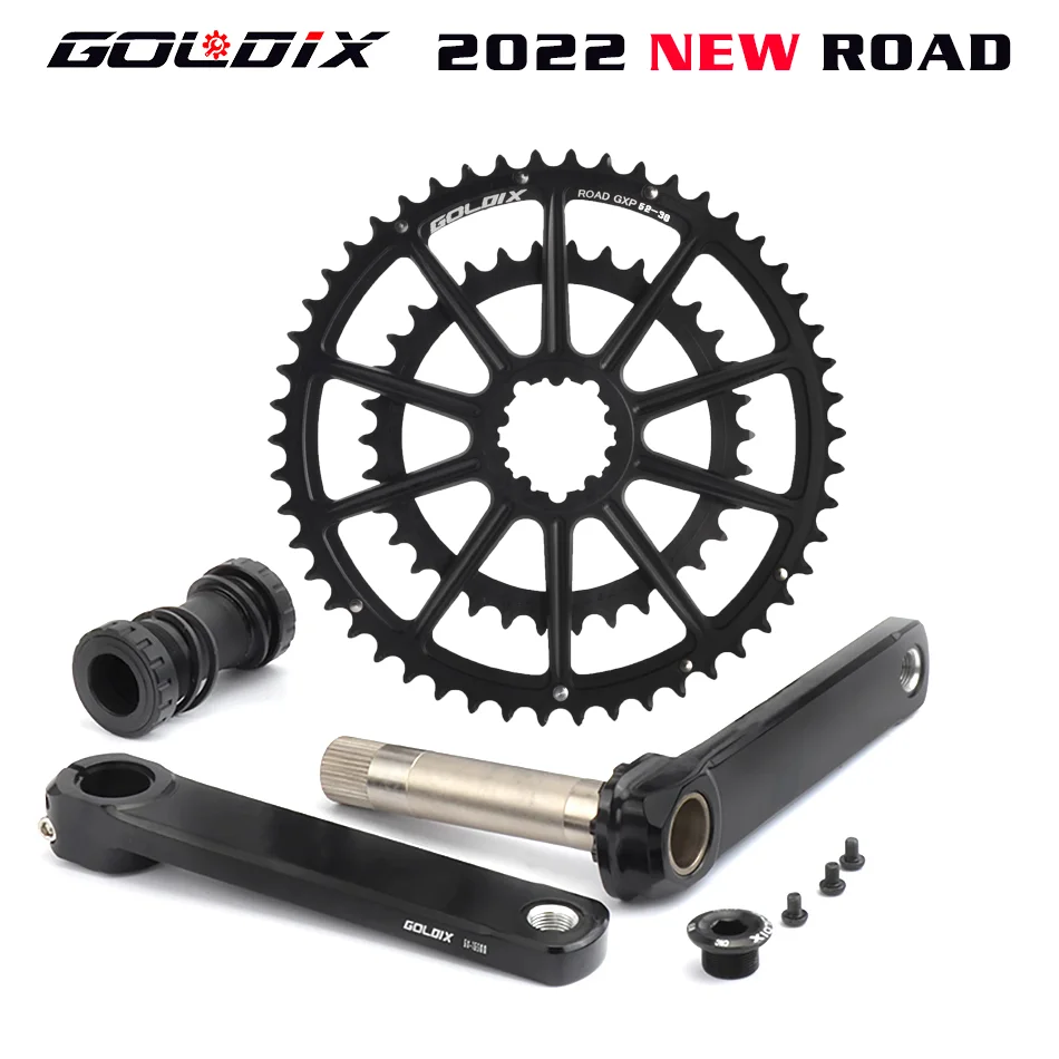 

GOLDIX Road Crank 50-34T/53-39/T SRAM GXP Road Folding Bicycle SHIMANOR7000/R8000/5800/6800 Wide and Narrow Sprocket Crankset