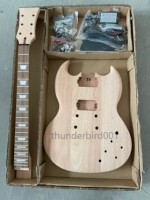 DIY Electric Guitar Kit SG Style Mahogany Body&Neck Rosewood Fingerboard 6String Right Hand