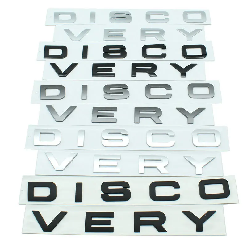 DISCOVERY Letter badge car stickers for Discovery engine cover logo hood emblem refit accessories rear trunk decoration decals