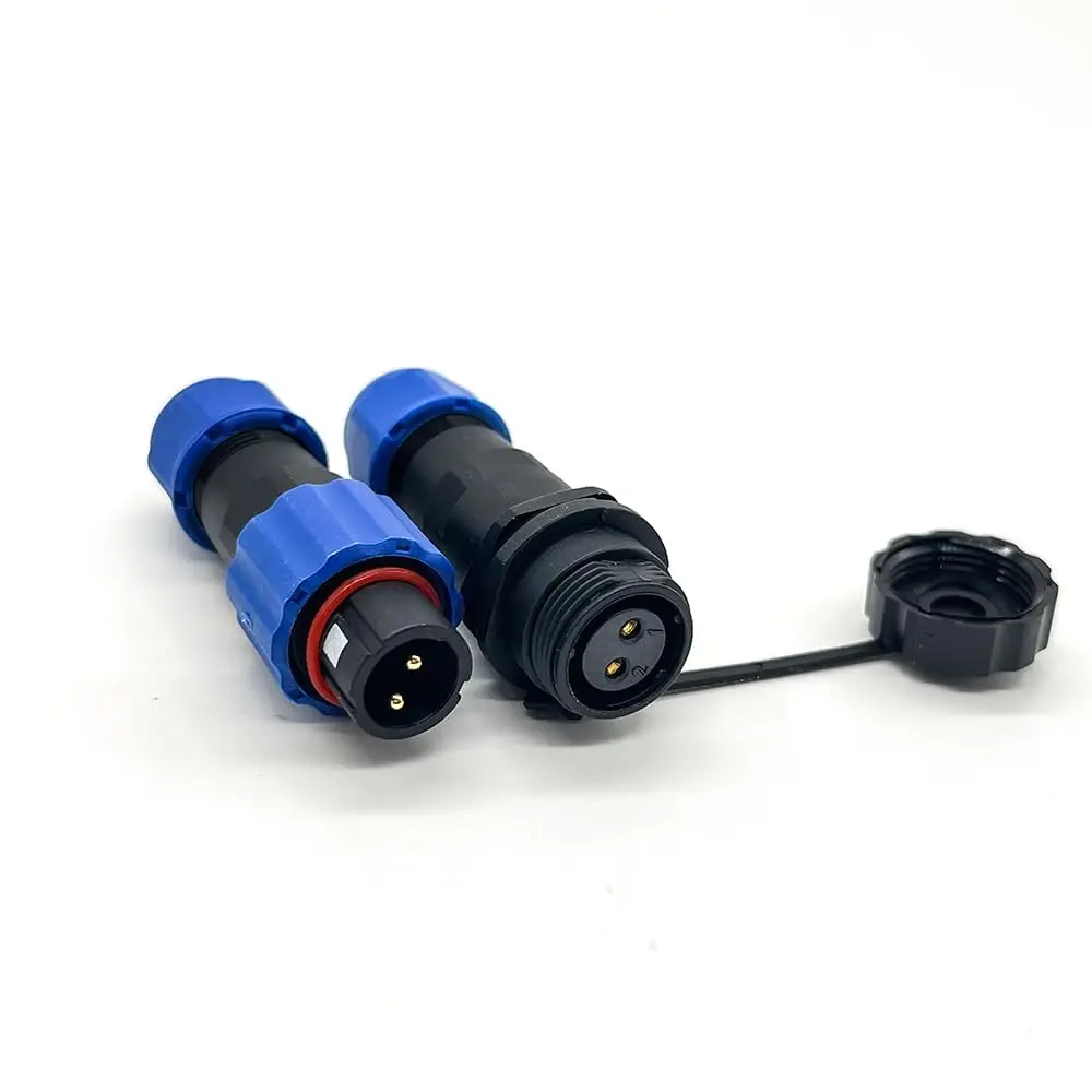 1pcs Male and female sockets SP13 IP68 waterproof connector 1/2/3/4/5/6/7/9 pin panel installation cable connector aviation plug